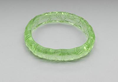 图片[2]-Glass bracelet with carved bamboo design, 19th century, Qing dynasty-China Archive